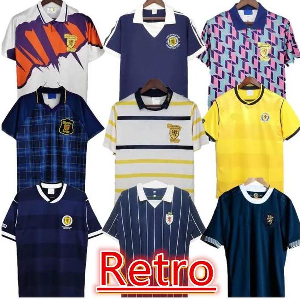 Retro 1978 1982 1986 1990 Coupe du monde Shirts de football en Écosse Retro Soccer Jerseys 1991 1992 1993 1994 1996 1998 2000 Vintage Jersey Collection Stachan McStay66