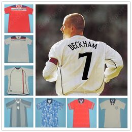 Retro 1982 98 02 94 88 90 92 06 Inglés Soccer Jersey Shearer Gascoigne Lineker Shilton Gerrard Lampard Scholes Owen Keegan Jordi Rooney Football Shirt Calcio