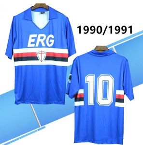 RETRO 1990 991 Sampdoria Mancini Jerseys VIALLI rShirts Italia Calcio MAGLIA voetbalshirts Praet Linetty Praet Jeison Murillo Gabbiadini