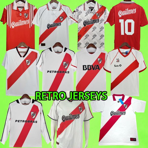 Maillots de football River Plate 98 99 rétro 15 16 18 19 1986 1995 1996 2009 2010 FALCAO TEO CAVENAGHI vintage SALAS J.ALVAREZ PRATTO maillots de football 86 95 96 00 01 09 10 Camiseta