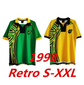 Rétro 1998 Jamaïque Classic Soccer Jersey GARDNER SINCLAIR BROWN Maillots de Foot DAWES CARGILL WHITMORE POWELL HALL GAYLE WILLIAMS Home Away Football Shirt Kit 999