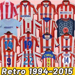 RETRO 2004 2005 ATLETICO MADRIDS SOCCER JERSEYS # 9 F.Torres 1994 95 96 97 2013 14 15 Caminez Griezmann Gabi Home Vintage Classic Football Shirts Tops 666666