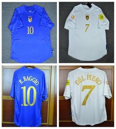Maillots rétro 2004 italie Rbaggio Del Piero Pirlo Totti Nesta Cannavaro Materazzi 04 maillot shirt5298660