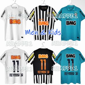 Retro 2011 2012 2013 Santos Retro Soccer Jerseys 11 12 13 Neymar Jr Ganso Elano Borges Felipe Anderson Vintage Classic Football Men Kids Kit Shirts Jersey