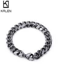 Retro 316 roestvrij staal geborstelde schakelarmbanden voor mannen Biker Matte handketting Polswikkelarmbanden Goedkope sieraden7734722