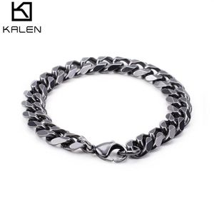 Retro 316 Roestvrij Staal Geborsteld Link Chain Armbanden Voor Mannen Biker Matte Hand Chain Pols Wrap Armbanden Goedkope Jewelry304s