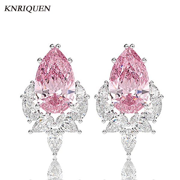 Boucles d'oreilles de mariage rétro en argent Sterling 925, breloques pour petite amie, Quartz rose, aigue-marine, pierres précieuses, bijoux fins, cadeau