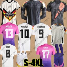 2024 Allemagne Jersey 3xl Kroos Fullkrug Men Kids Joue Deutschland Trikot Camisa Alemania 4xl Musiala Euro Allemagne Kit Em Trikot Football Jersey DFB Trikot Wirtz