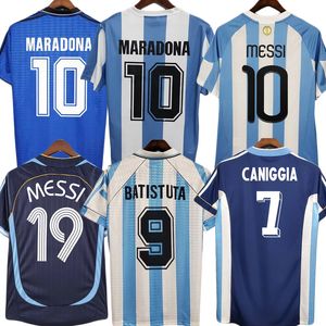 Maillots de football argentins rétro Maradona Kempes Batistuta 1978 1986 1994 Riquelme KUN AGUERO AIMAR 1998 2000 2001 2002 2006 2010 2014 Maillot de football vintage