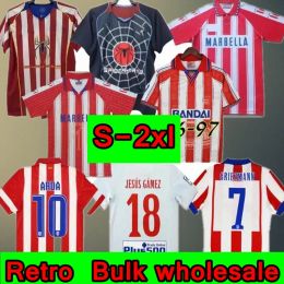 Retro Atlético de Madrid camisetas de fútbol Kun Agüero Griezmann MAXI F.TORRES Gabi Forlan SIMAO clásico vintage 04 05 06 10 11 13 14 15 94 95 96 97 100 2004 2005 2014 15 1997