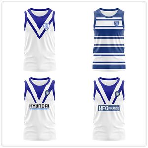Retro Australia Canterbury-Bankstown Bulldogs Home Away Rugby Camisa sin mangas Hombres Chaleco de entrenamiento deportivo Ropa deportiva Sudaderas al aire libre Camisetas