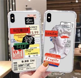 CODE RETRO CODE CODE LABECELL COSEMENTS LWITH AIRBAG COVERS pour iPhone 12 11 Pro Max XR XS X 8 7 6 Plus couverture de TPU Soft DHL F6840805