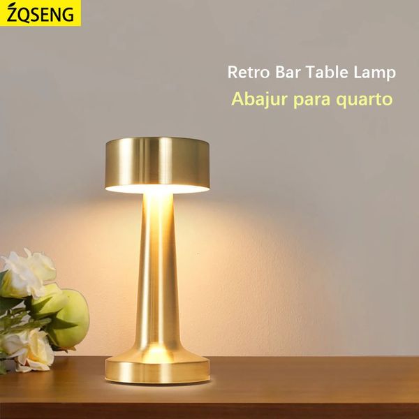 Lampe de table de bar rétro lampara de noche Dormitorit Abajur Room Decor Decoration Chambre Bureau Café Luces LED NIGHT LETH 240508