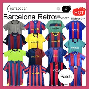 Retro Barcelona camisetas de fútbol 96 97 98 99 100 clásico maillot de foot RIVALDO RONALDO GUARDIOLA RONALDINHO 05 06 08 09 10 11 14 XAVI MESSIS camiseta de fútbol hotsoccer