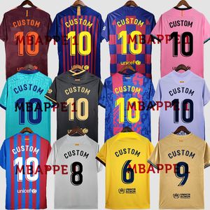 Retro BarcelonaS voetbalshirts 17 18 19 20 21 22 23 24 klassieke maillot de voet PUYOL RIVALDO RONALDO GUARDIOLA RONALDINHO XAVI MESSIS voetbalshirt