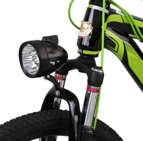 Rétro vélo vélo 3 LED phare avant lampe Vintage vélo sécurité phare avec support vélo équipement de cyclisme