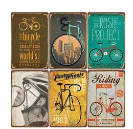 Retro fiets metalen tinnen tekens rijden fiets vintage poster bar pub club kamer decoratie muur plaque home decor 30x20cm w03