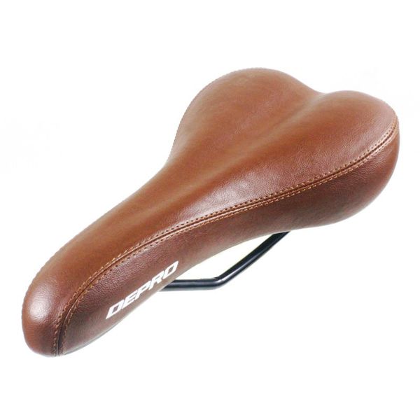 Selle de vélo rétro selle de vélo en cuir PU siège Vintage Custion vélo de route vtt selle de Sport siège de vélo classique marron/noir