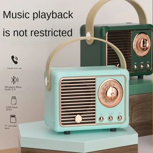 Haut-parleur Bluetooth rétro HM11, lecteur de musique classique, boîte de son stéréo, décoration Portable, Mini haut-parleurs, lecteurs de musique de voyage à la mode