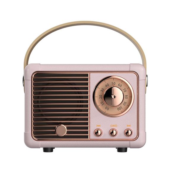 Altavoz Bluetooth Retro Pequeño Altavoz Bluetooth inalámbrico Lindo Estilo Antiguo para Cocina Escritorio Dormitorio Oficina Fiesta al Aire Libre Kawaii para Dispositivos Android/iOS