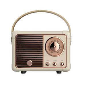 Altavoz Bluetooth Retro Vintage pequeño altavoz inalámbrico Bluetooth lindo estilo antiguo de moda para cocina escritorio dormitorio oficina fiesta HM11