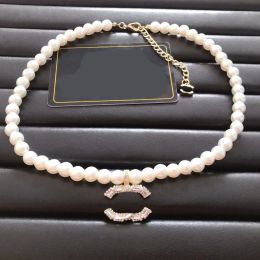 Rétro marque lettre colliers en cuir tissé pendentif collier bijoux de mode pour femme filles sexy clavicule chaîne tour de cou cadeaux de fête sans boîte