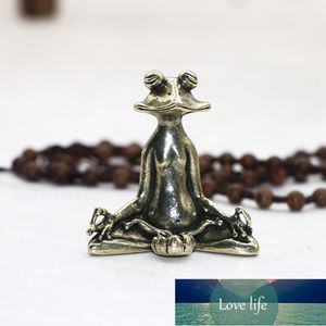 Retro Brass Meditate Zen Buddhism Frog Statue Incense Burner Stick Holder Home Decoration Factory price expert design Quality Latest Style Original Status