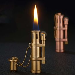 Retro bronzen kerosine lichtere open vlam benzineolie lichter