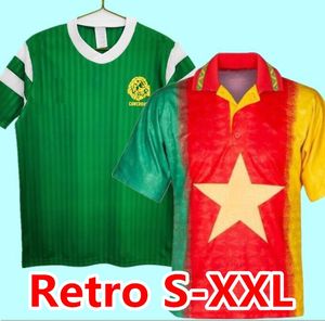 Rétro Cameroun 1990 1994 Maillots de Football Milla Tataw Maillot de Football Vintage Kit Classique