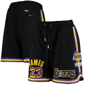 Pantalon de survêtement décontracté rétro Hip Pop Sport, pantalon court brodé cousu, Gym, entraînement, plage, respirant, short de basket-ball, Lakers 3XL