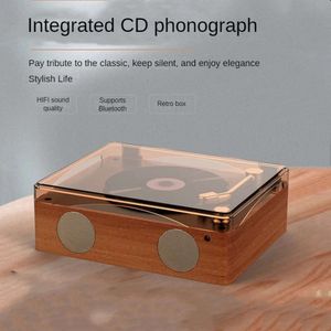 Retro CD -speler Hifi Sound Quality Bluetooth Sound Walkman Player Birthday Gift Album CD -speler Portable Retro Bluetooth -luidspreker