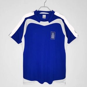 Retro klassieke 2004 Griekenland voetbalshirts t-shirts Charisteas Tsiartas Nikolaidis Zagorakis Karagounis nationale team voetbalshirt