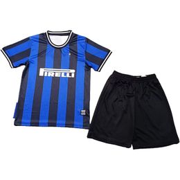 Rétro classique 2009 2010 Inter KIDS maillots de football MilanS J.ZANETTI SNEIJDER MILITO Eto o MATERAZZI STANKOVIC MAICON CAMBIASSO Garçons filles ensembles maillot de football