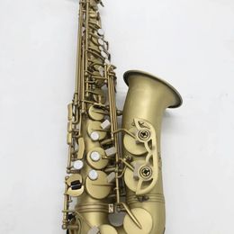 Retro klassieke 54 originele structuur upgrade dubbele rib altsaxofoon antieke koperen matte ambachtelijke professionele SAX