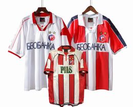 Retro clásico Estrella Roja Belgrado camisetas de fútbol 1995 1996 1997 1999 2000 2001 Savicevic Pancev Prosinecki camiseta de fútbol