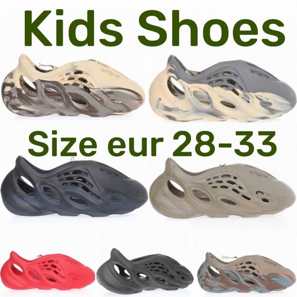 Kids Runner Runner Slipper Foam Sneakers Designer Slide Toddler Big Boys Boys Outdoor Trainers Black Mouss Youth Toddler Infants Boy Girls Children 919J # #
