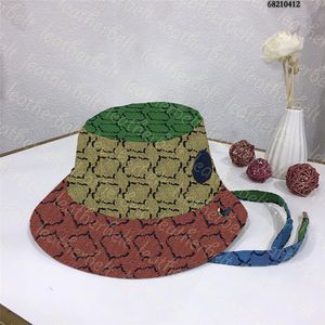 Chapeau de pêcheur coloré pour femmes et hommes, chapeaux de soleil de voyage, chapeau seau avec lettres imprimées de styliste avec ceinture