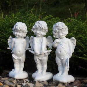 Retro Cupido Hoofd Portretten Bust Angel Statue Romeinse mythologie Woondecoratie Hars Craftwork Valentijnsdag Gift L1930