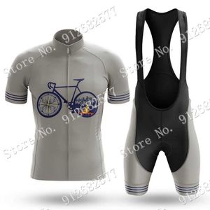 Retro Cycling Team 2022 Mountain Cycling Jersey Set Men Summer Clothing Road Bike Shirts Suit Bicycle Bib Shorts MTB Maillot