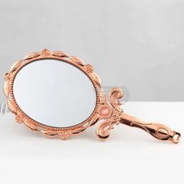 Miroir décoratif rétro Vintage ovale rond beauté vanité maquillage miroir à main miroir femmes maquillage F2106