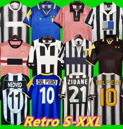 Retro del Piero Conte Soccer Jerseys Pirlo Buffon Inzaghi 84 85 92 95 96 97 98 99 02 03 04 04 05 94 95 Zidane Ancient Maillot Davids Conte Shirt 11 12 15 16 17 18 Pogba Juventus