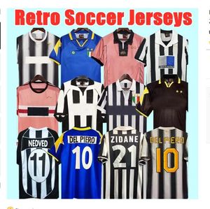 Maillots de football rétro DEL PIERO Conte PIRLO Buffon INZAGHI 84 85 92 95 96 97 98 99 02 03 04 05 94 95 ZIDANE Maillot ancien 11 12 15 16 17 18 POGBA Juventus VIALLI