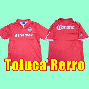 Maillots de football rétro Deportivo Toluca pour hommes 04 05 L.GARCIA CASTANEDA RIOS DIEGO.R Home Away Football hommes kits chemise à manches courtes uniformes 2004 2005 fans formation