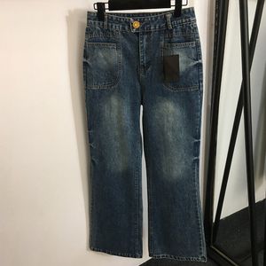 Creatieve gewassen jeansbroek Hiphop denimbroek Dames merk slanke jeans Outdoor Street Style persoonlijkheid jeansbroek