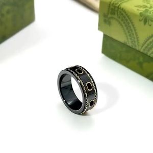 Retro Designer Ringen Keramiek Planetaire Ringen voor heren en dames Bezet met edelstenen Veelkleurige modeontwerper Luxe merkringen Street Trend sieradenaccessoires