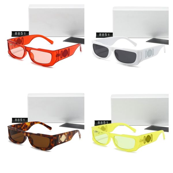 Lunettes de soleil design rétro pour femme sport lunettes de soleil d'été homme lentilles elliptiques polarisées lunette de soleil homme orange blanc hg119 H4