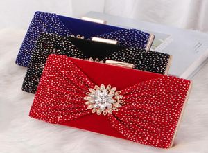 Retro Dinertas Dames Dames Diamant Banket Handtas Bruidsmeisje Avondjurk Keten Schouder Messenger Bags4908811