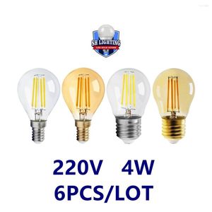 Retro Edison gloeilamp E27 220V 4W G45 Filament incandescent ampoule bollen vintage lamp