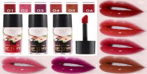 Retro elegante roos rode lip tint waterdichte langdurige multifunctionele lipgloss tint verven vloeibare lippenstift blusher cosmetics1000122