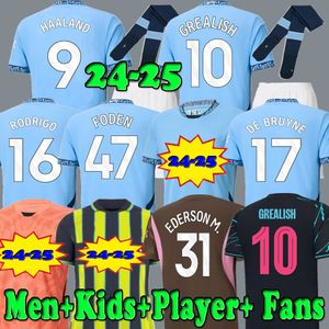 Tailandia camiseta de fútbol de la ciudad de Manchester 2020 2021 STERLING DE BRUYNE 20 21 Fans versión del jugador man city jersey tops hombres y niños kit